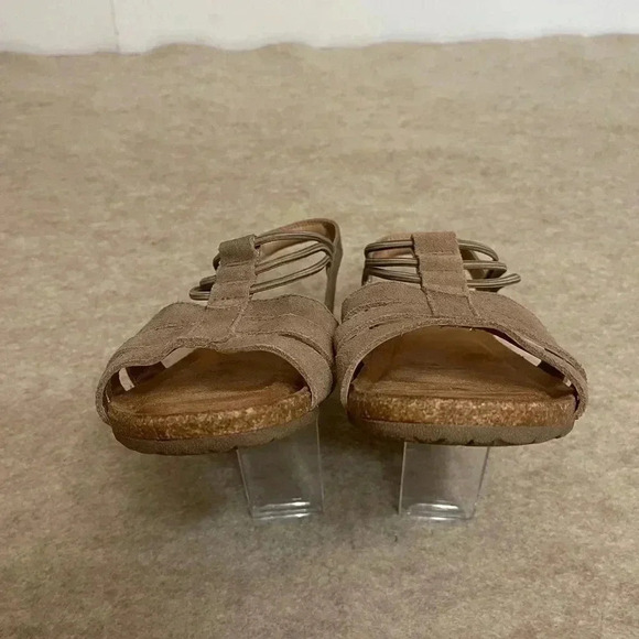 Earth Origins Suede Sling Back Laney Sedona Brown Womens Sandals size 8 Wide - Picture 6 of 14
